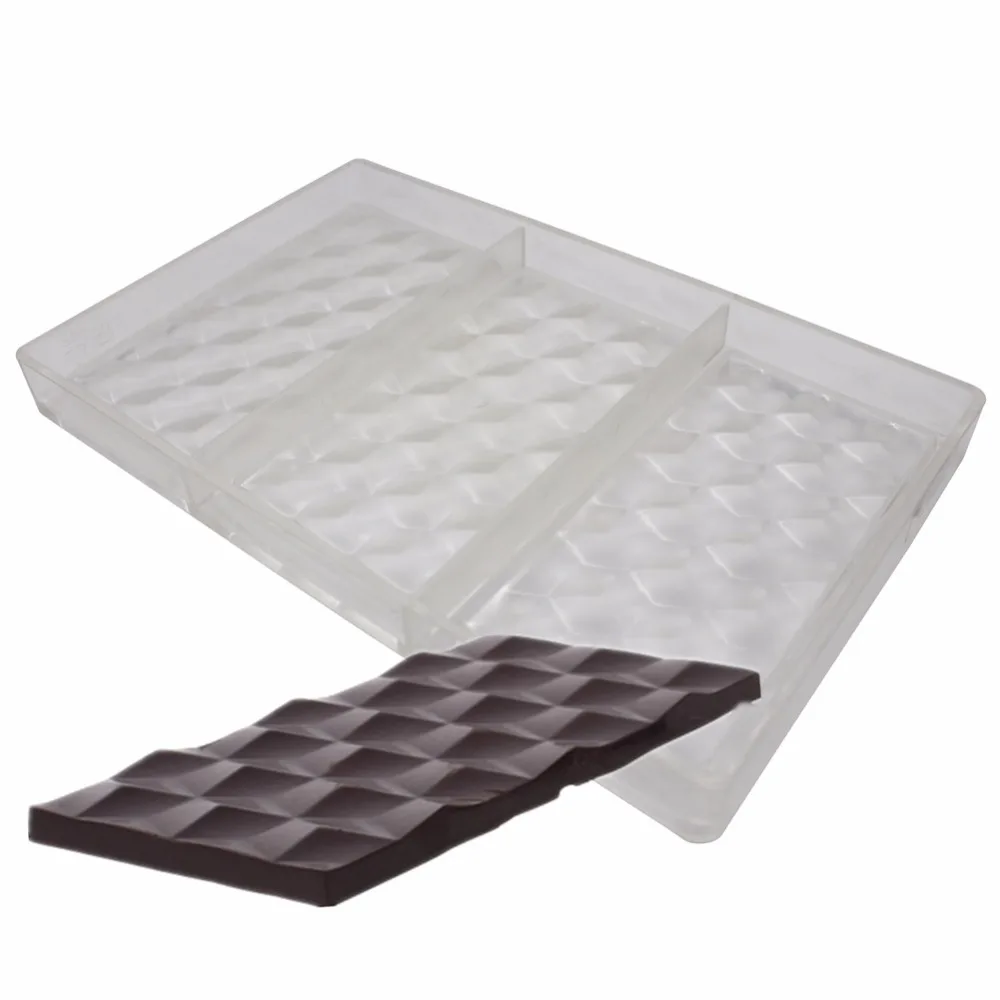 3D кубики из поликарбоната шоколадные брусья плесень|chocolate bar mold|polycarbonate chocolate