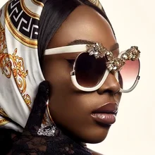 Женские солнцезащитные очки, фирменный дизайн, квадратная Большая рама, солнцезащитные очки с роскошными бриллиантами, солнцезащитные очки для девушек, Модные оттенки, женские очки