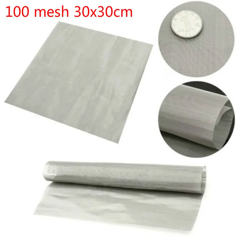 

100 mesh 30x30cm stainless steel filter sieve for sieving food filter mesh, repairing fixed woven filter mesh tool parts