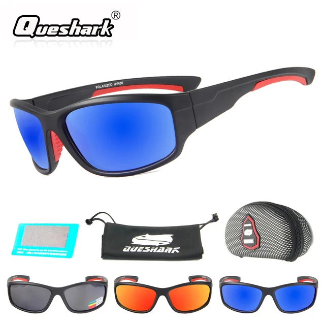 US $9.11 QUESHARK Men Sports Polarized Fishing Sunglasses HikingAngling Goggles Cycling Fisherman Glasses Uv