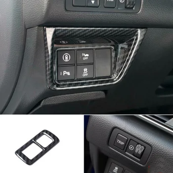 

Carbon Fiber Look Button Trim Auto For Honda Accord 2018 2019 Black Cover Console Function