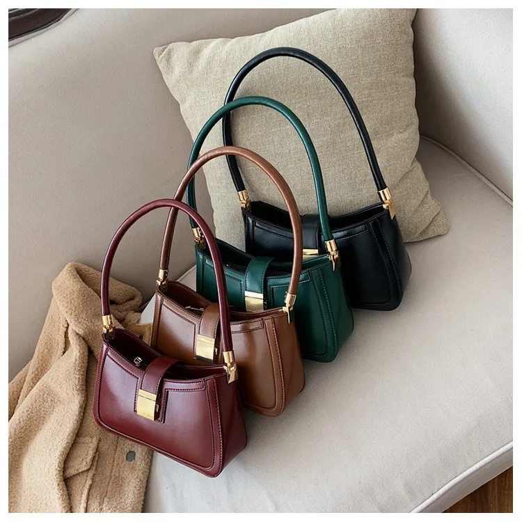 Винтажная маленькая сумка-тоут для женщин, простая женская сумка через ...