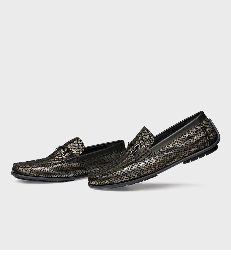 Мужская, из бычьей кожи кроссовки топ Элитный бренд дизайн Лоферы Для мужчин повседневная обувь из натуральной кожи мокасины топ-сайдеры для прогулок обувь из змеиной кожи