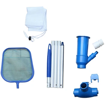 

Pool Cleaning Kit Swimming Pool Maintenance Tool Suction Heads Cleaning Net Kit Durable Cleaning Tool Accessories
