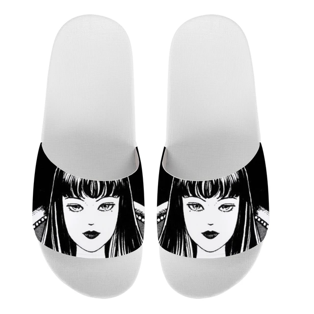 Summer Women Men Slippers Anime Tomie Junji Ito Pattern Home Slip On Beach  Sandals Bothroom Shoes Flip Flops Zapatillas - Women's Slippers - AliExpress