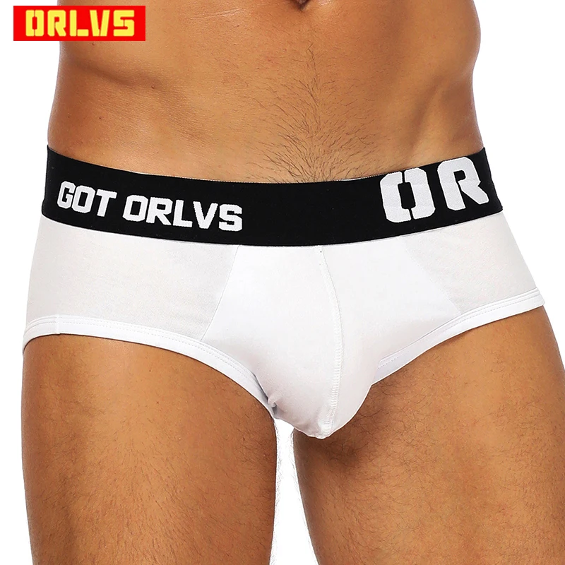 ORLVS сексуальное мужское нижнее белье U выпуклая сумка Слип cueca мужские трусы s Гей