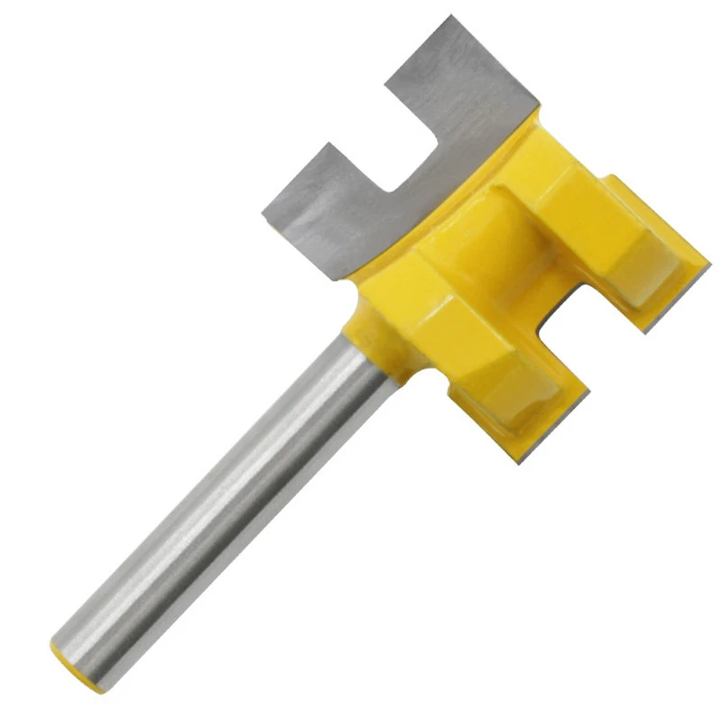 2pcs 1/4 Shank T-Slot Milling Cutter Carving Knife Square Tooth Tenon Router Bits For Wood Power Tool Woodworking Accessories