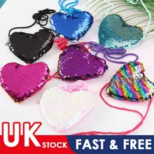 Новинка г.; детская сумка на плечо с пайетками и сердечками для маленьких девочек; Сумочка с героями мультфильмов; сумочки