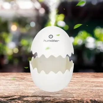 

LED Protable Night Light Portable Ultrasonic Air Humififier Sprayer And Colorful Egg Shape Light For Christmas New Year Gift