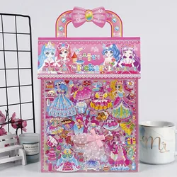 3d double layer lace stickers Children's princess dress-up sticker Girl skirt paste gift toy laptop school korean stationery kid