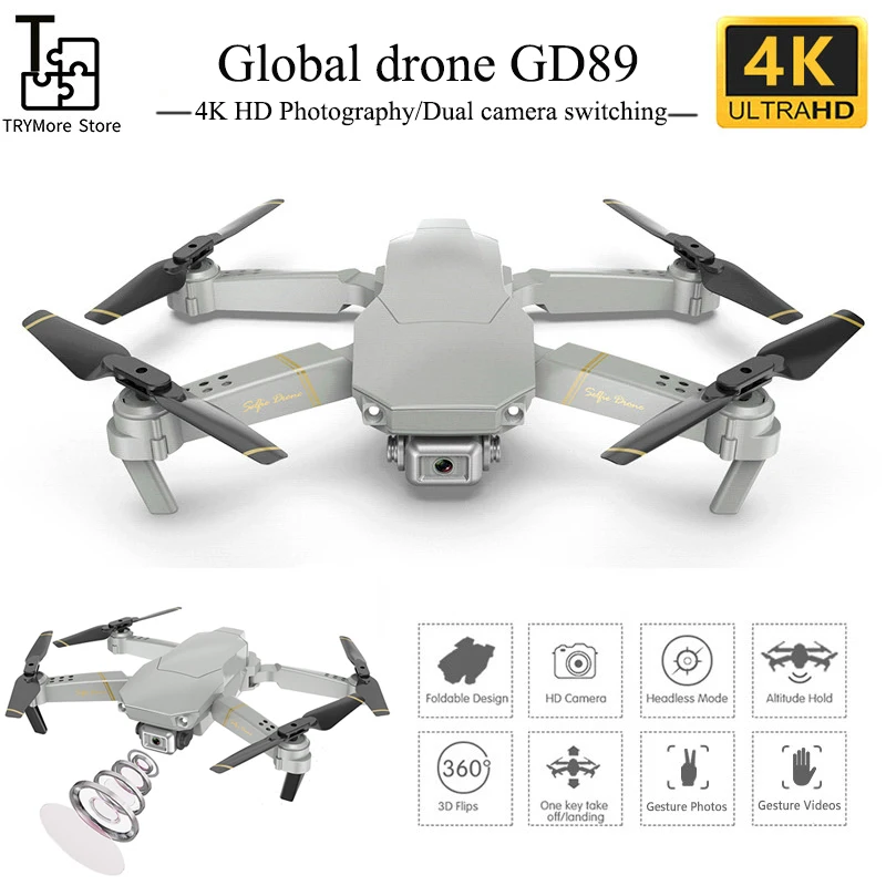 

Global Drone Gd89 With Hd Camera 4k Live Video Drone 1080p Pro Rc Helicopter Fpv Quadrocopter Drones Vs Drone E58 E520