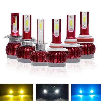 

ANew Product 2PCS Car Headlight H4 LED Bulbs H1 H3 H7 H8 H9 H11 9005 HB3 9006 HB4 Auto Headlamp Lights Bulb 12000lm 6000K 12000K