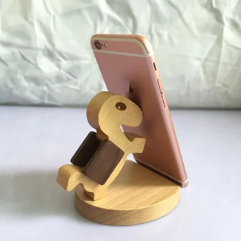 

Pony Shape Wooden Material Mobile Phone Stand