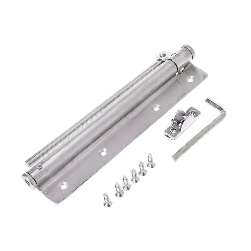 

Automatic Door Closer Stainless Steel Spring Latch Home Office Wear-Resistant US