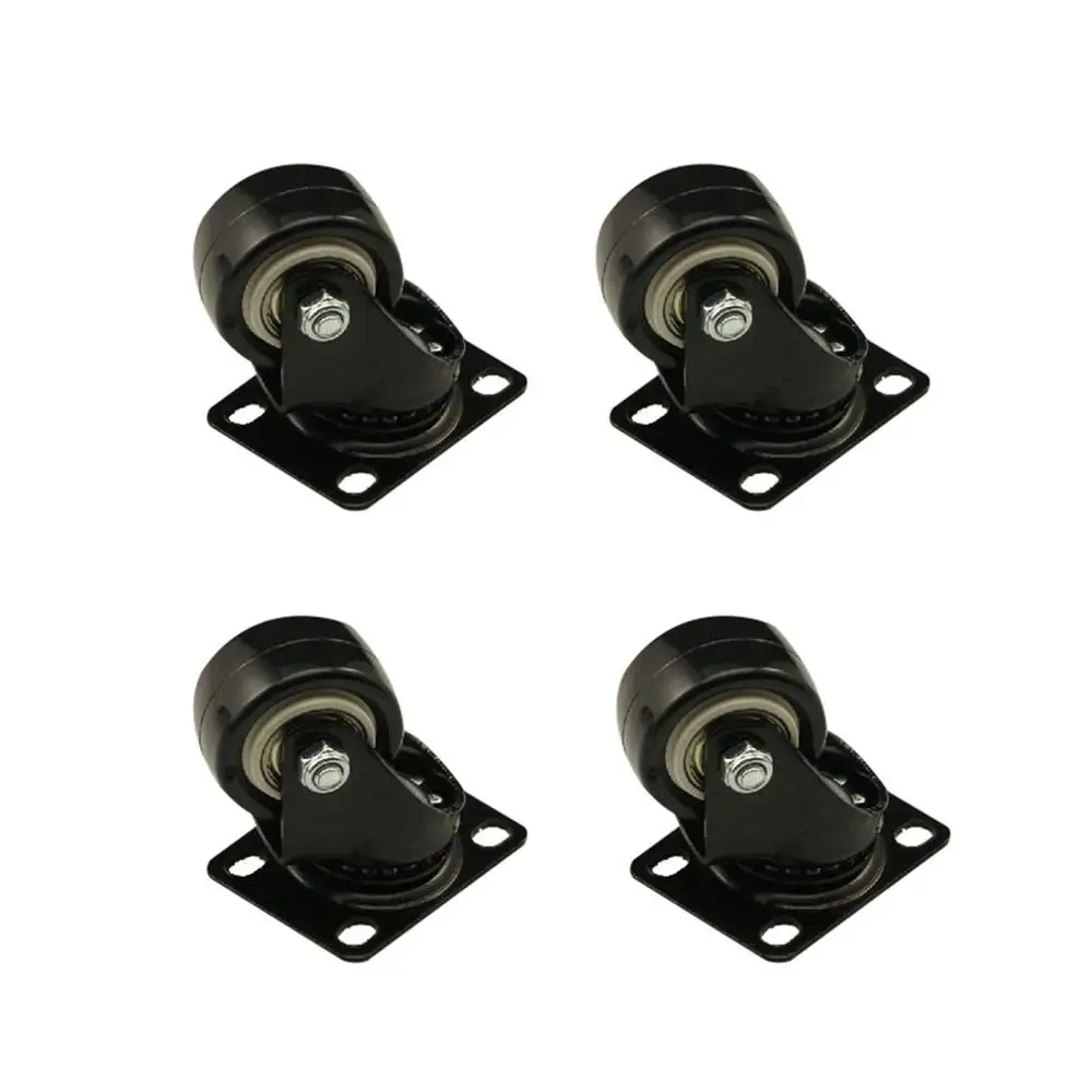 

4PCS 1.5 inch 40kg Bearing Load Office Chair Casters PU Wheel Plunger Rod For Furniture Trolley Chair Swivel Caster Wheel Sale
