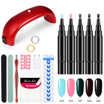 

Nail Set For UV LED Lamp Dryer Varnish Nail Gel Polish Set Manicure File Sanding UV LED Lamp For Nail Art Tools