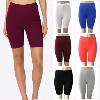 

Casual fashion Women Spring and summer Polyester Solid High Elasticity Leggings Gym Active Pants Cycling sport pants h4