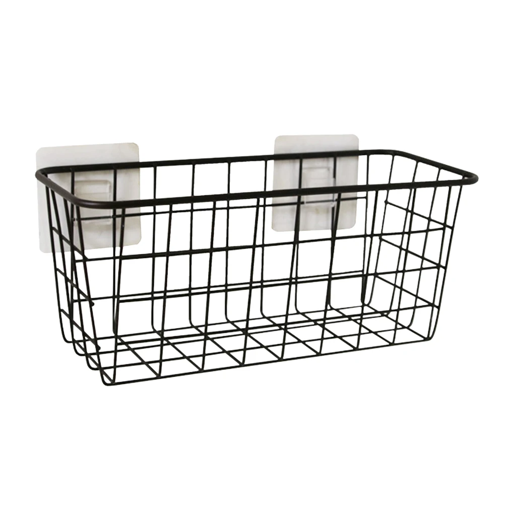 1 шт. японский стиль корзина для хранения Настенный Органайзер для кухни ванной комнаты(черный