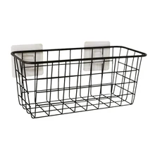1 шт. японский стиль корзина для хранения Настенный Органайзер для кухни ванной комнаты(черный