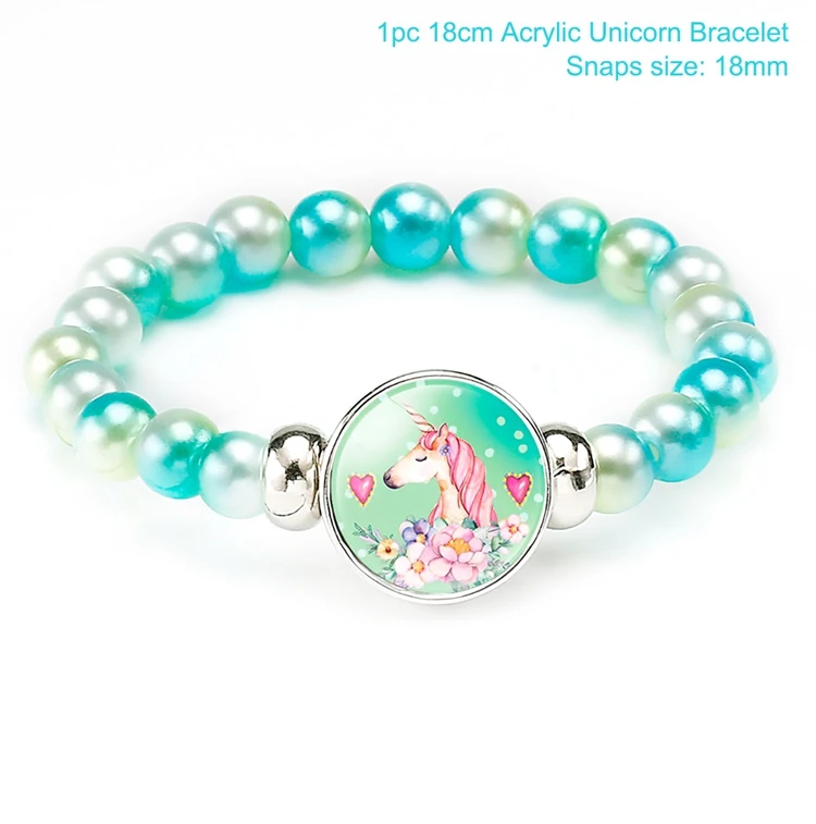 Unicorn bracelet 12 Вечерние украшения для девочек с единорогом и единорогом FENGRISE, для вечеринки в честь Дня рождения, вечерние принадлежности, подарки для детей - Цвет: Unicorn bracelet 12