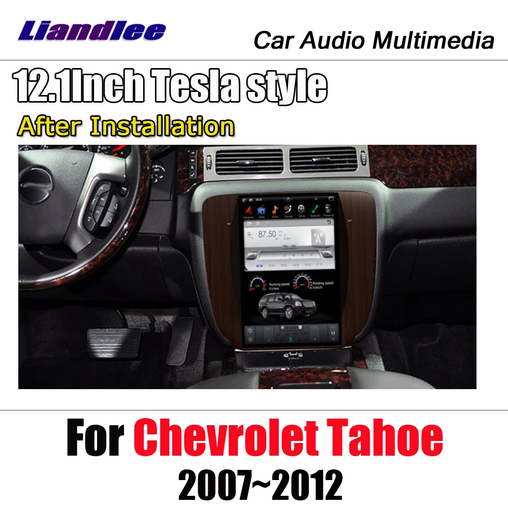 Liandlee Android 7,1 для Chevrolet Tahoe 2007~ 2012 Tesla стиль экран стерео Carplay камера карта gps Navi навигация Мультимедиа