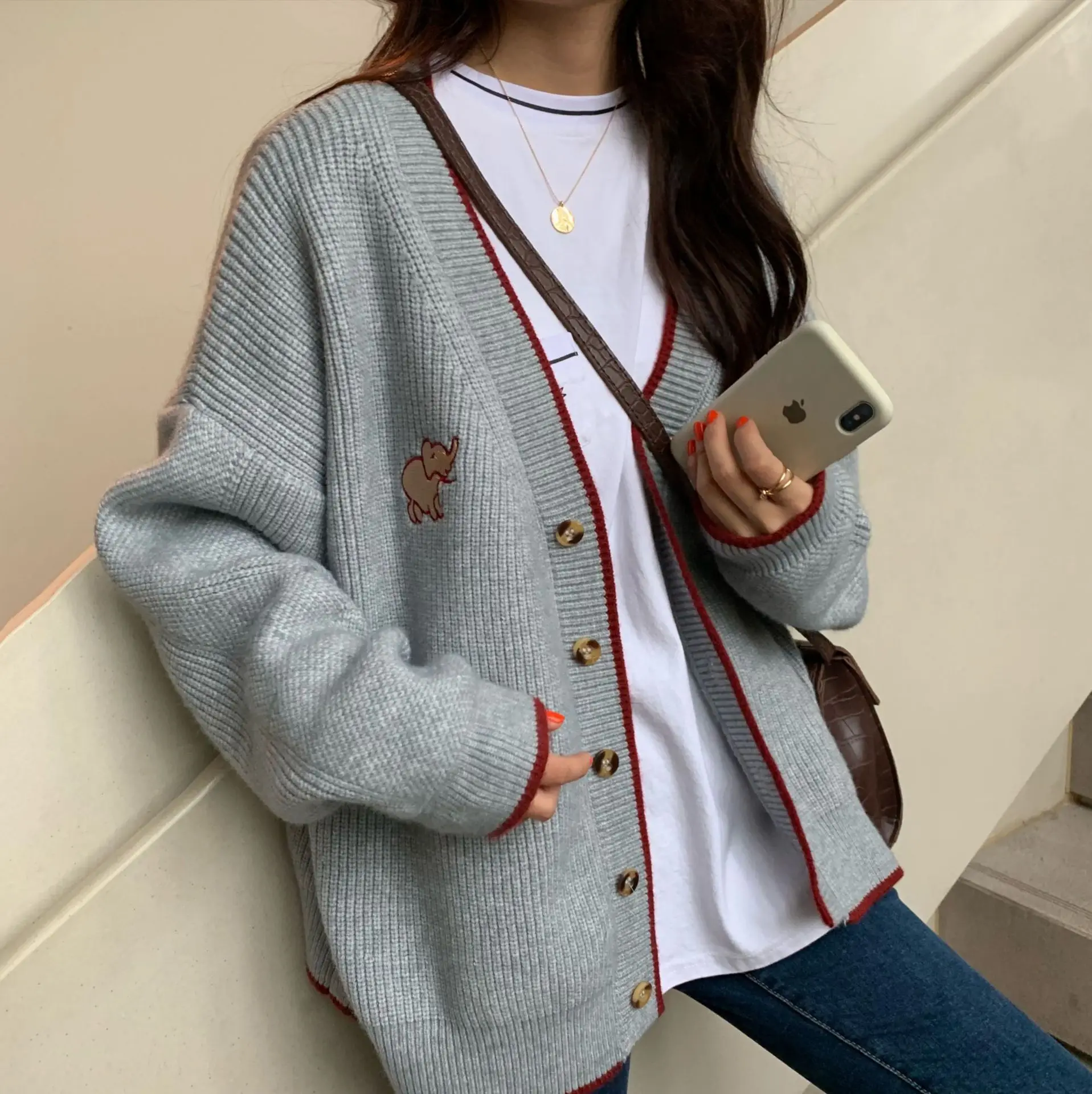 korean cardigan female