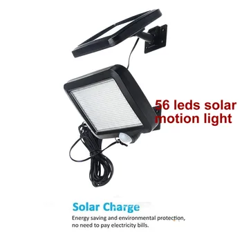 

Solar spot sunLight LED PIR Motion Sensor Solar Lamp Three Modes Remote Control Outdoor Garden Street Yard Wall Light waterproof