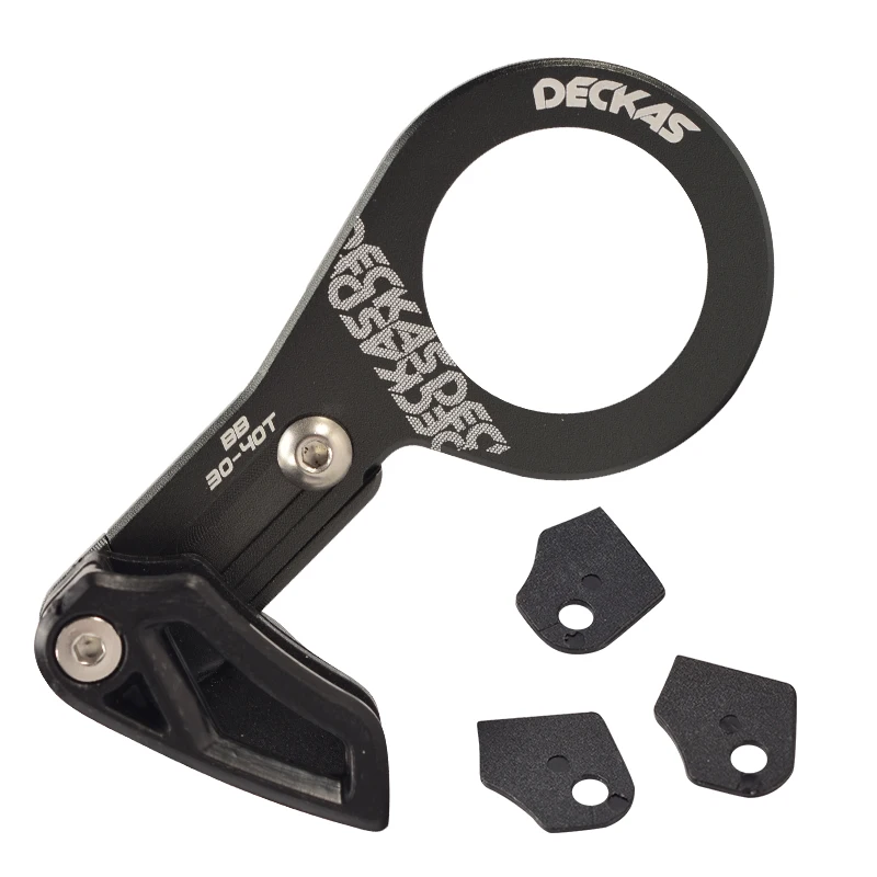 BB Black DECKAS направляющая велосипедной цепи MTB направляющая велосипедной цепи 1X система ISCG03/ISCG05/крепление BB CNC односкоростная широкая узкая направляющая цепи - Цвет: BB Black