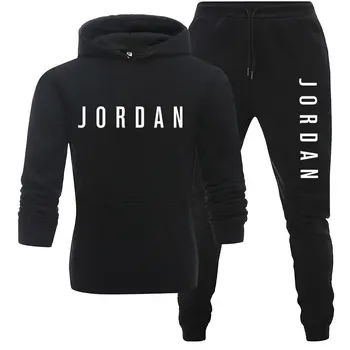 

LOGO Brand Clothing Men's Fashion Tracksuit Casual Sportsuit Men Hoodies Sweatshirts Sportswear Coat+Pant Men Set