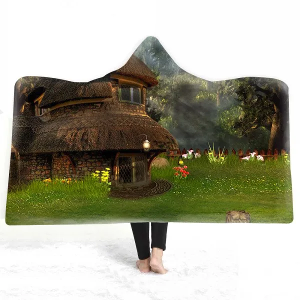 Dreamland лес вид природы одеяло 3D принт деревянный Солнечный свет плед из флиса, меха для девочек мальчиков WearablHome зимнее теплое одеяло - Цвет: Color-27