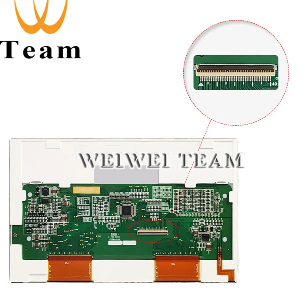 7 дюймовый 800x480 tft ЖК модуль wisecoco AT070TN83 V.1 экран + сенсорная панель дигитайзер 30