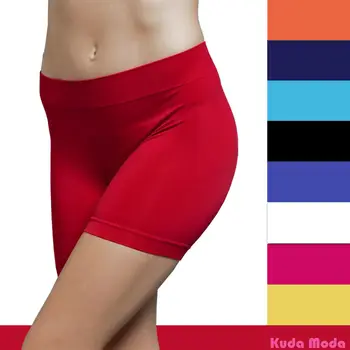 

Bike Shorts Solid Colors Spandex Workout Basic Plain Tight Pant
