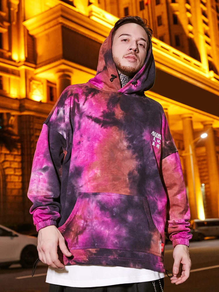 OSCN7 High Street цветные толстовки с защитой для мужчин брендовая одежда зимняя Японская уличная хараджуку свитшот с капюшоном для мужчин s B0475