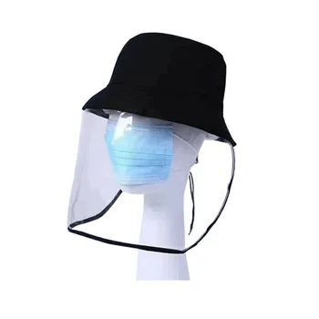 

Face Shield Hat-Mounted Transparent Hats Mask Anti-fog Saliva Eye Clear Protective Caps