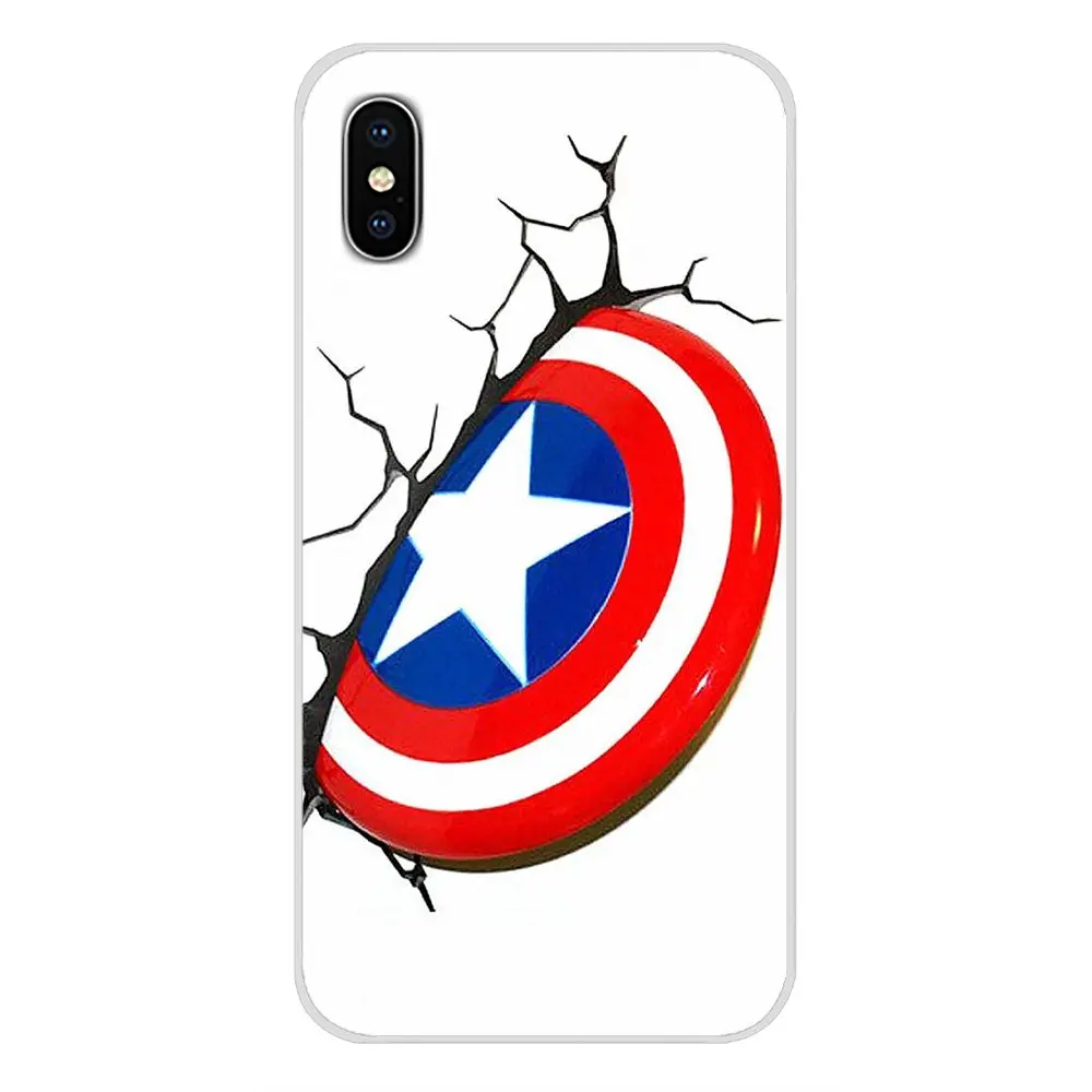 Мягкий чехол-сумка для Apple iPhone X XR XS 11Pro MAX 4S 5S 5C SE 6S 7 8 Plus ipod touch 5 6 captain america Civil War Winter Soldier - Цвет: images 5