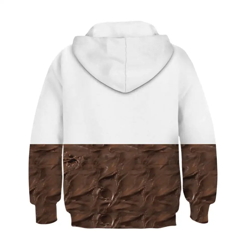 Online Sudadera con capucha para niños con estampado de alimentos 3D Nutella Cheetos takers fideos Ramen Sudadera con capucha para niños adolescentes niñas Sudadera con capucha para niños