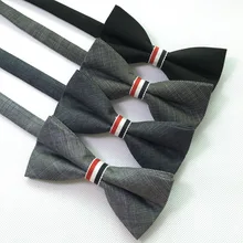 Casamento masculino noivo melhor homem vermelho branco azul tricolor sarja moda vestido casual preto cinza gravata borboleta