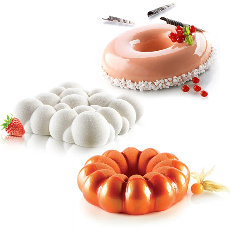 Moule En Silicone A Bulles De Citrouille Et Donuts En Forme De Gateau Mousse Chocolat Gelee Patisserie Poele De Cuisson Outil De Decoration De Gateaux 14 Modeles Aliexpress