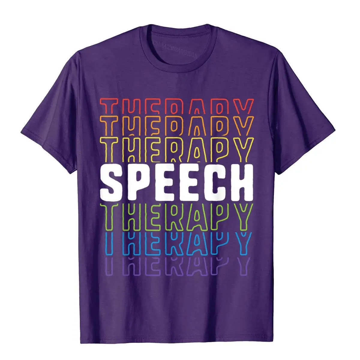 Speech Therapy School Therapist SLP Language Pathologist T-Shirt__B8388purple