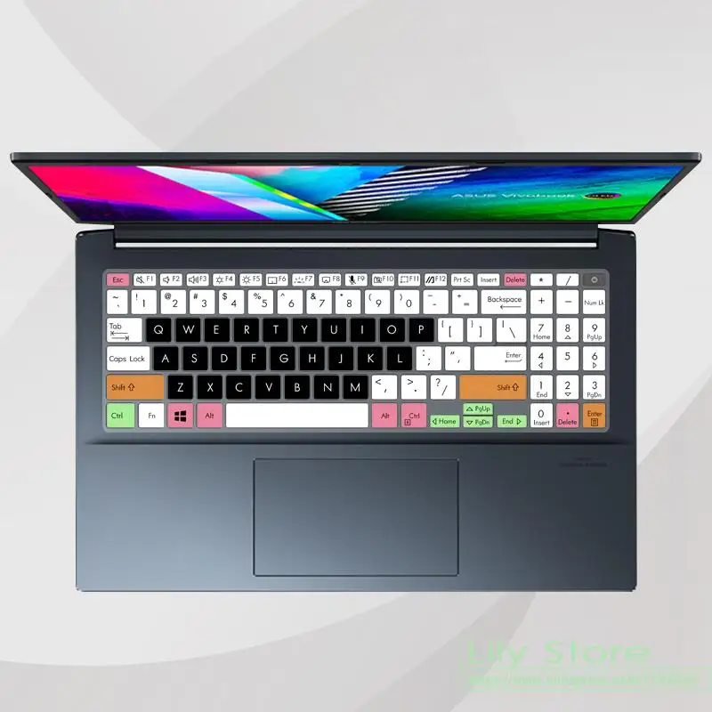 Силиконовый защитный чехол для клавиатуры ноутбука Asus vivobook pro 16x oled 2021 16 дюймов |