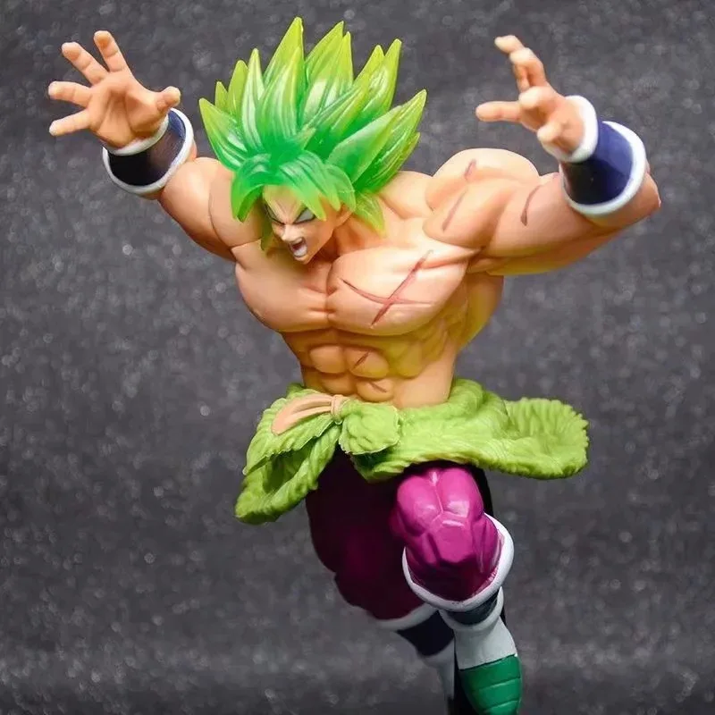 Аниме 22 см Dragon Ball Z зеленые волосы Супер Saiyan Broly театральное издание Roar Broli Batter Ver. ПВХ фигурка модель игрушки