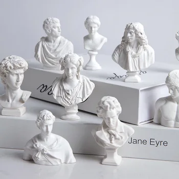 

Nordic Character Sculpture Mini World Famous Statue Retro Art Resin Abstract Sculpture Sketch Model David Venus Home Decor