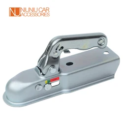 Coupleur de remorque de Style européen, pour boule d'attelage carrée de 50mm, canal de 60mm, pièces de RV, accessoires de camping car, composants de caravane 