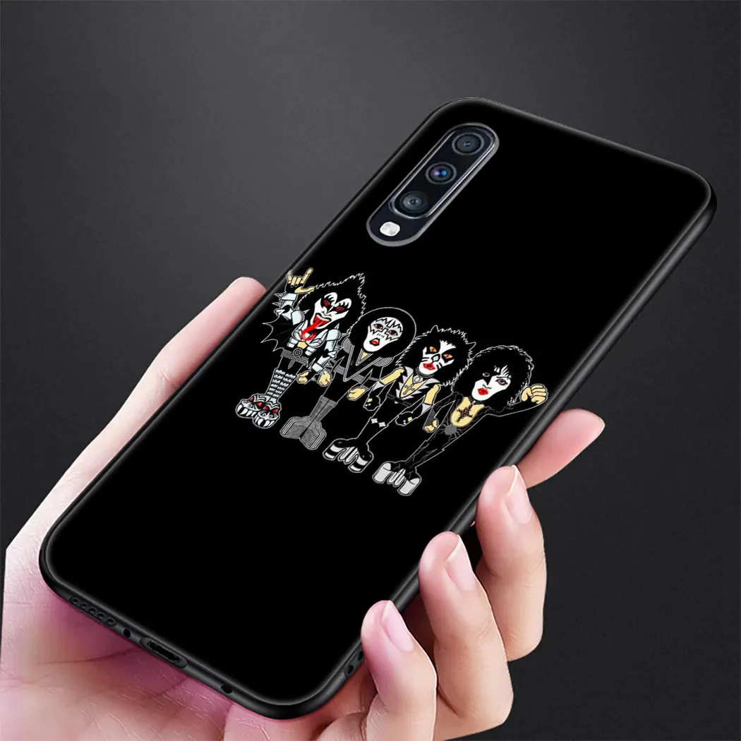 2 Рок-группы "KISS" прохладный черный мягкий силиконовый чехол для samsung Galaxy A70 A60 A50 A40 A30 A20 A10 M40 M30 M20 M10 крышка - Цвет: 2