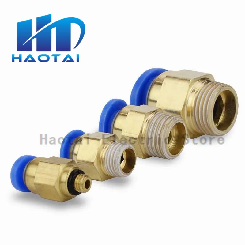 PC" Straight Push in Fitting Pneumatic Push to Connect Air 4 12mm OD Hose Tube 1/8" 1/4" 3/8" 1/2"BSP Male Thread Connector|Pneumatic Parts|Home Improvement - AliExpress