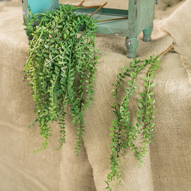 Simulatied Vine Senecio Radicans Succulents Fake Flower Home Wedding Decor