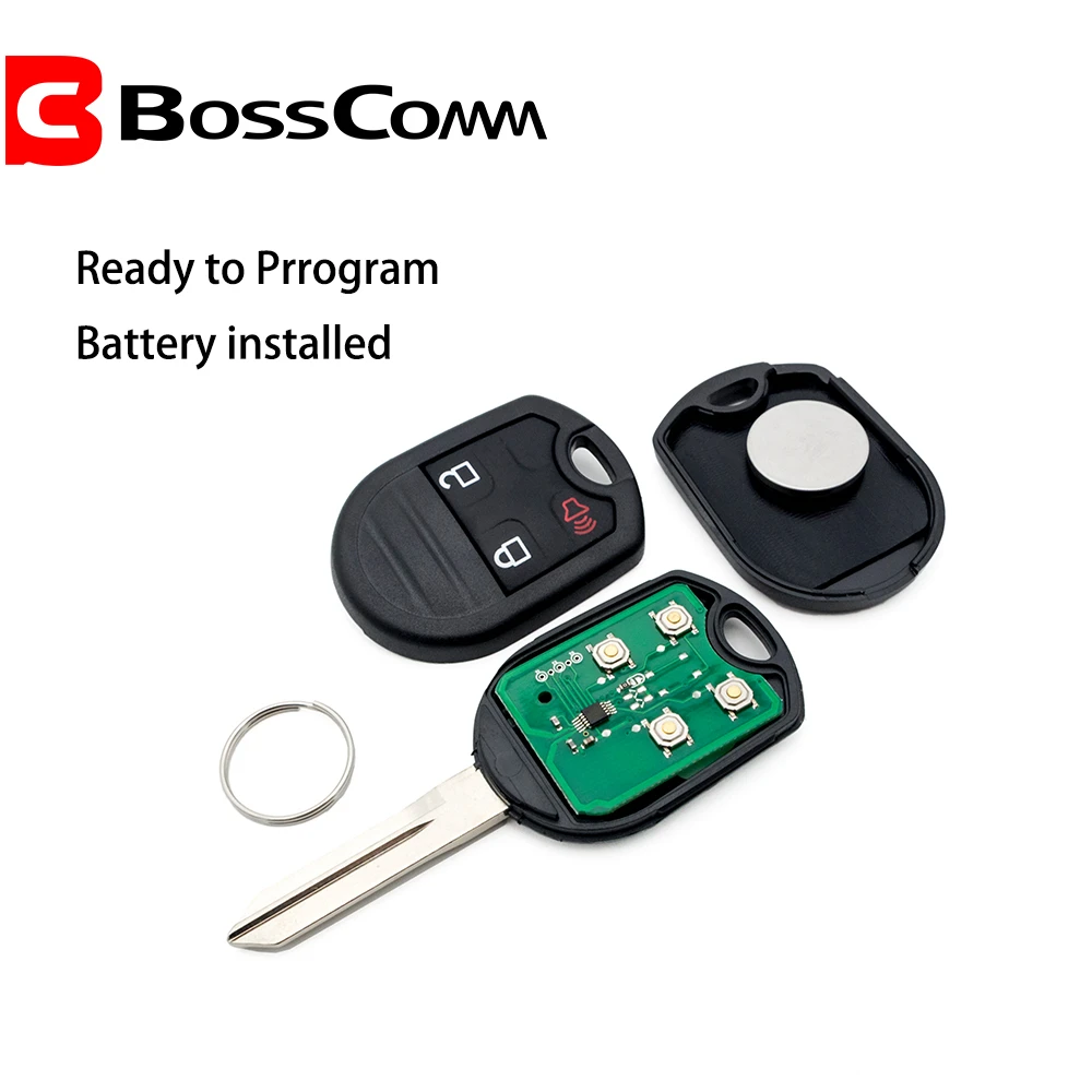 Bosscomm 2 Car Key Remote для Ford F150 F250 F350 Explorer Edge Escape Flex 3 кнопки без ключа входа Fob|Ключ от