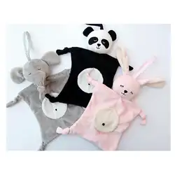 Детские игрушки ручные кукольные пальчиковые куклы стили животных для малышей подарок мягкое успокаивающее полотенце для новорожденных