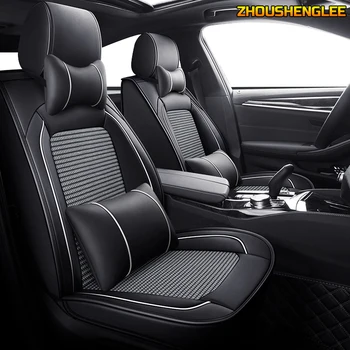 

ZHOUSHENGLEE Ice Silk seat cover for hyundai solaris 2017 getz i40 tucson creta i10 i20 i40 ix35 accent Automobiles Seat Covers