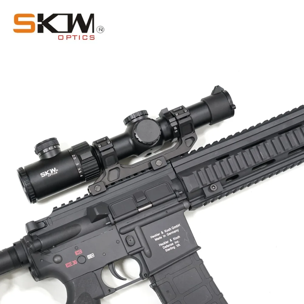 SKWoptics 1,25-5x26A тактические оптические Прицелы Охотничьи для АК AR, M4 прицел калашникового прицела BDC Сетка 30 мм цельное крепление